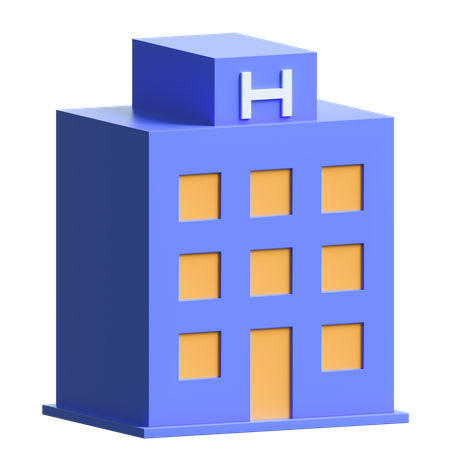 Hôpital  3D Illustration