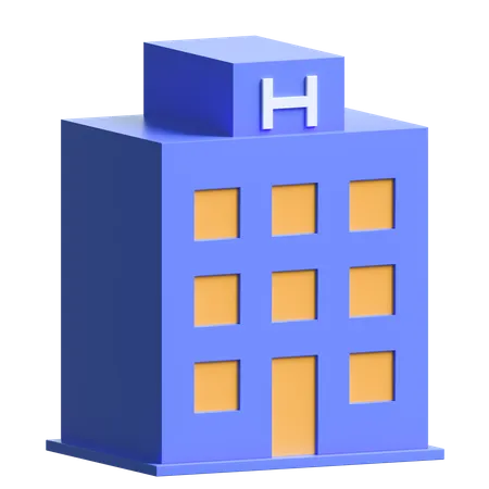 Hôpital  3D Illustration