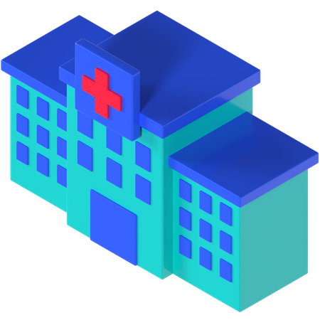 Hôpital  3D Illustration