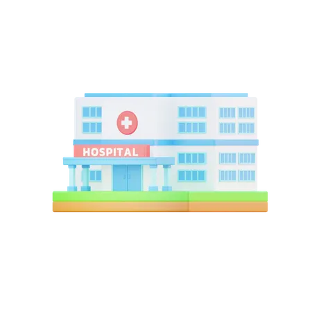 Hôpital  3D Illustration