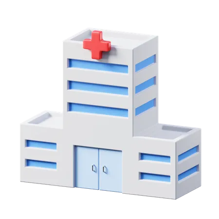 Hôpital  3D Illustration