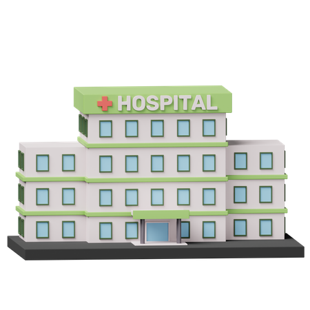 Bâtiment de l'hôpital  3D Icon