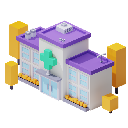 Hôpital  3D Icon