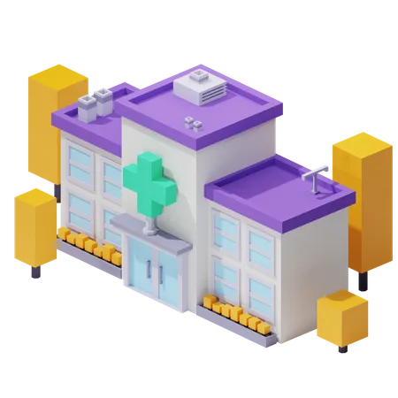 Hôpital  3D Icon