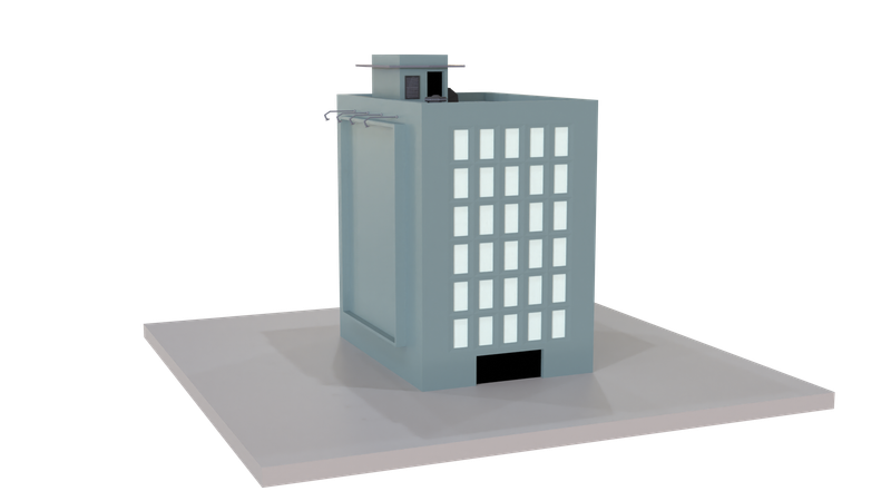 Bâtiment de l'hôpital  3D Icon