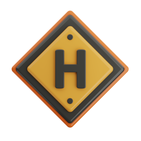 Signe de l'hôpital  3D Icon