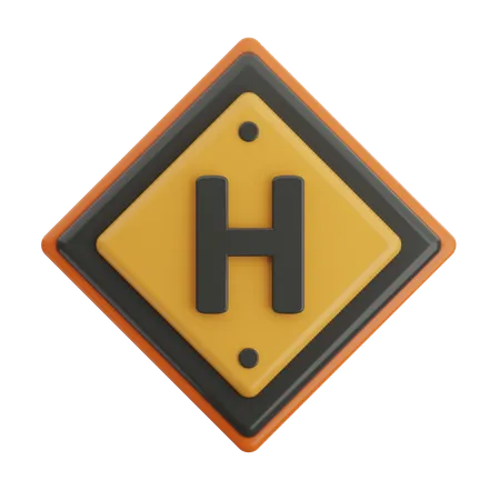 Signe de l'hôpital  3D Icon