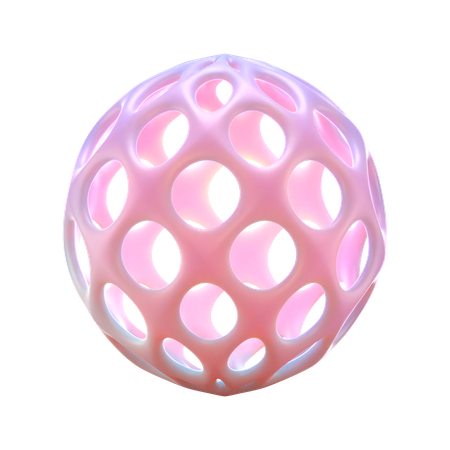 Hopneycomb Sphere  3D Icon
