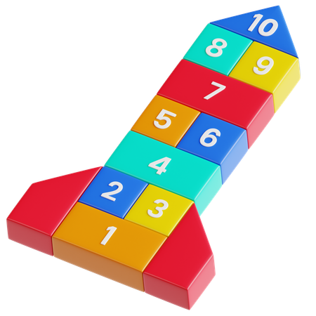 Hopscotch  3D Icon