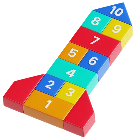 Hopscotch  3D Icon