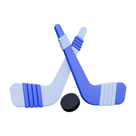 Hockey no gelo  3D Icon