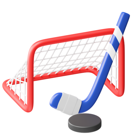 Hockey no gelo  3D Icon