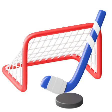 Hockey no gelo  3D Icon