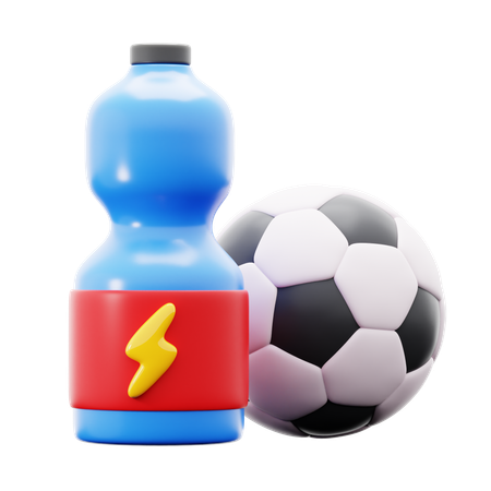 Hora da bebida de futebol  3D Icon