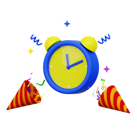 Hora da celebração  3D Icon