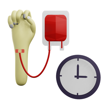 Hora da doação de sangue  3D Icon