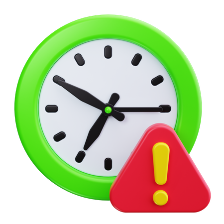 Tiempo de alerta  3D Icon