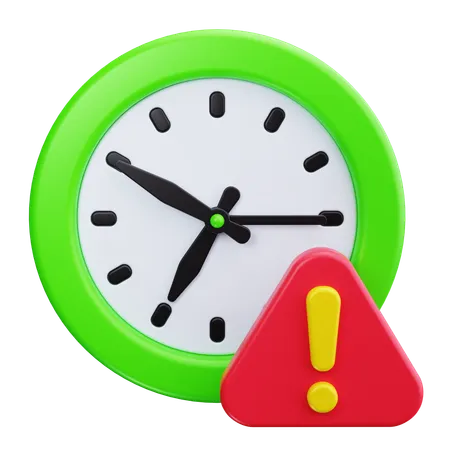 Tiempo de alerta  3D Icon