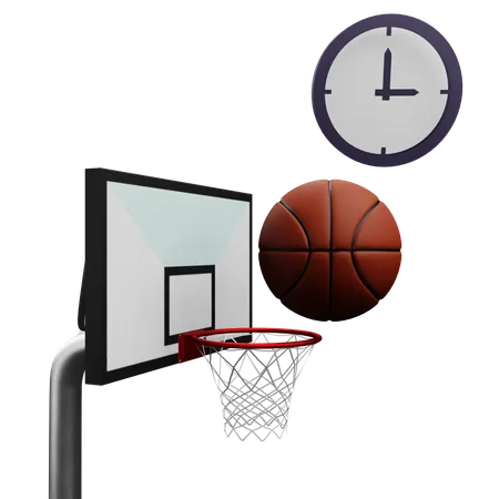 Tiempo de baloncesto  3D Icon