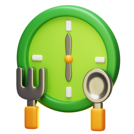 Tiempo de comer  3D Icon