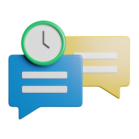 Hora de conversa  3D Icon