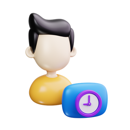 Tiempo de sueño  3D Icon