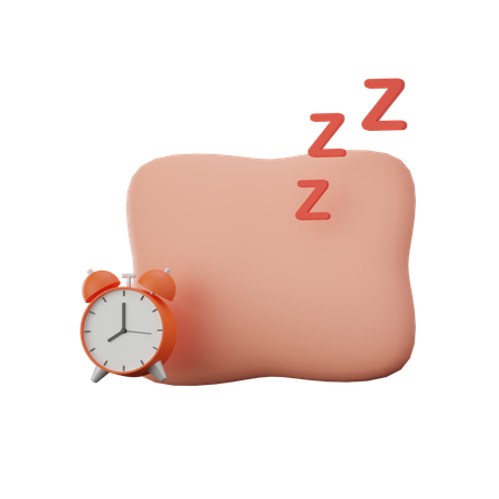 Tiempo de sueño  3D Icon