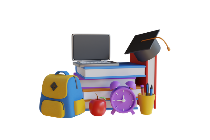 Hora de la Escuela  3D Icon