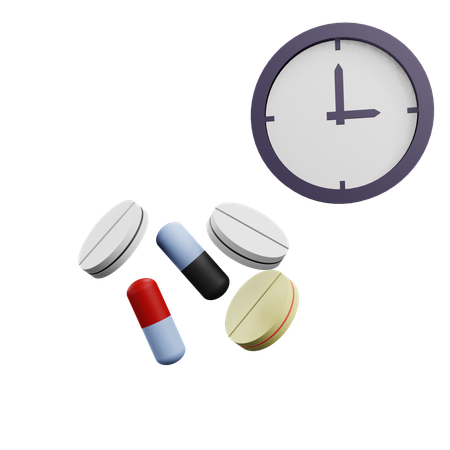 Es hora de tomar medicamentos  3D Icon