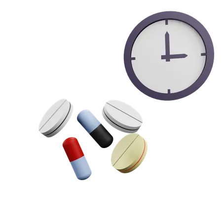 Es hora de tomar medicamentos  3D Icon