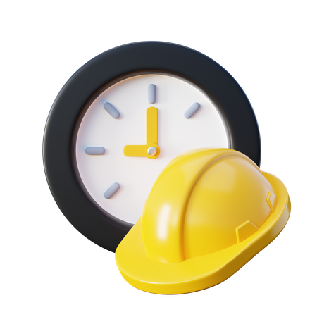 Hora de trabalho trabalhista  3D Icon