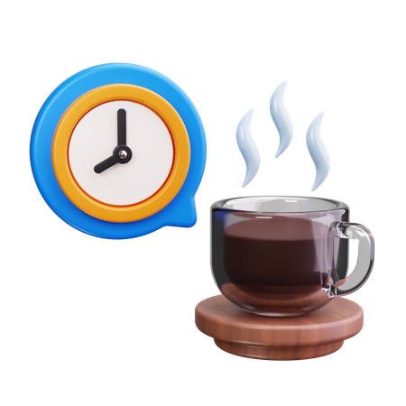 Hora de cafe  3D Icon