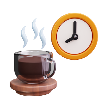 Hora de cafe  3D Icon