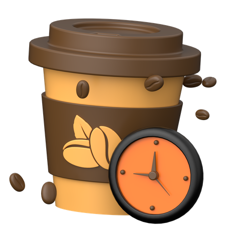 Hora de cafe  3D Icon