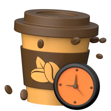 Hora de cafe  3D Icon