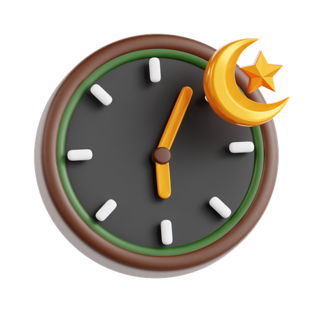 Hora del iftar  3D Icon