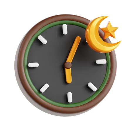 Hora del iftar  3D Icon