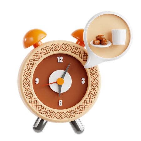Hora del iftar  3D Icon