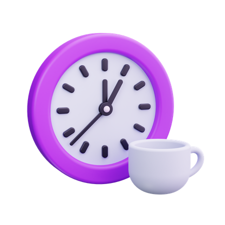 Hora do café  3D Icon