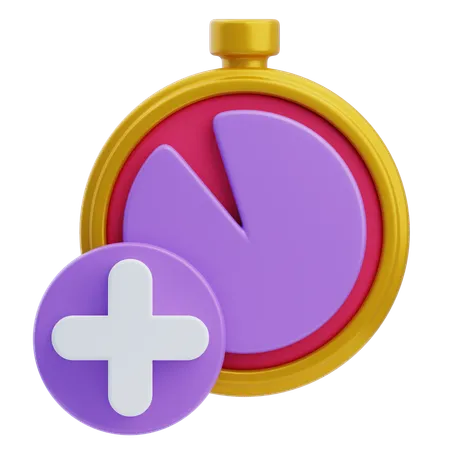 Tempo extra  3D Icon