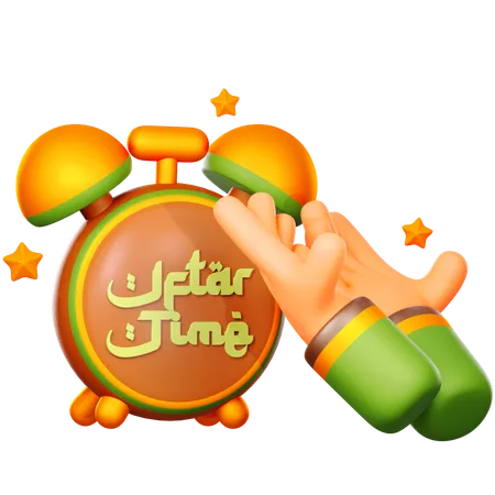 Hora del iftar  3D Icon