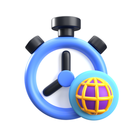 Hora mundial  3D Icon