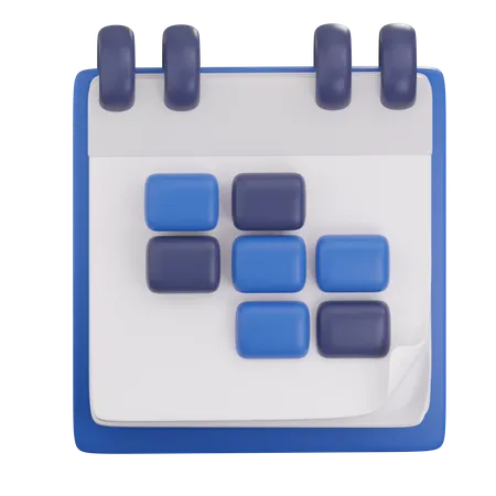 Calendrier  3D Icon