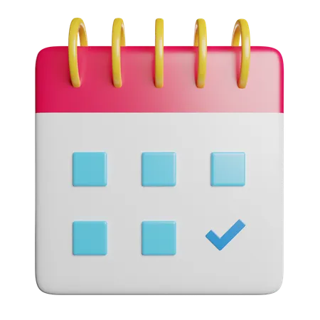 Calendrier  3D Icon