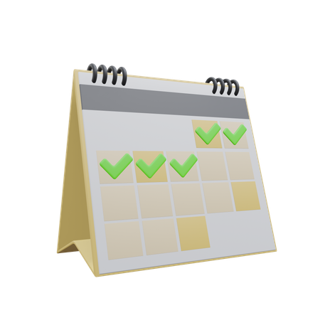 Calendrier  3D Icon