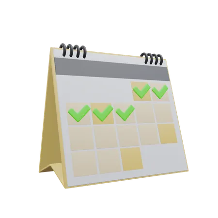 Calendrier  3D Icon