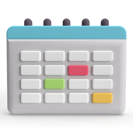 Calendrier  3D Icon