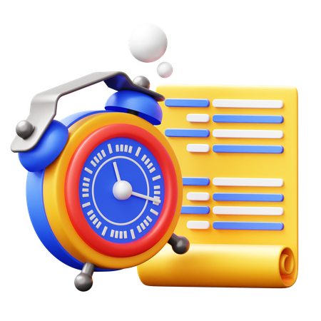 Horaire  3D Icon