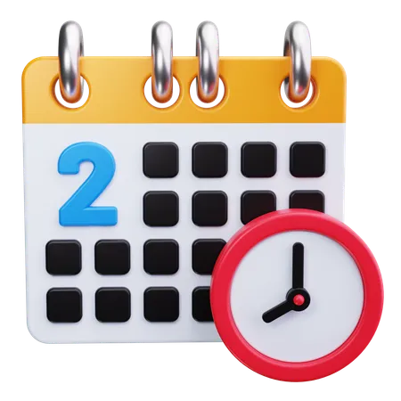 Calendrier  3D Icon