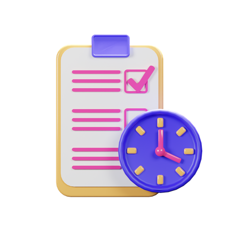 Horaire  3D Icon